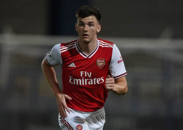 Kieran Tierney is set to make his league debut for Arsenal. Picture: Stuart MacFarlane/Arsenal FC