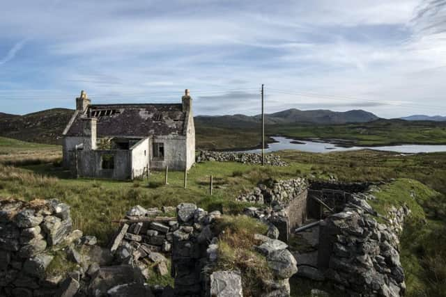 The vanishing traces of human settlement are captured by the photographer, who worked with minimal equipment - and no filters - to document life on the island. PIC: Alex Boyd.