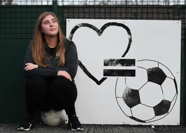 Laura Indigo Cooper at Powerleague Glasgow in Townhead. Picture: John Devlin