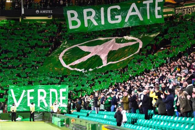 Celtic have decided to partially close the rail seating section at Parkhead. Picture: SNS