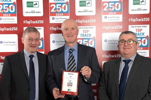 From left: Castle View board of directors David Bibby, Martin Bell and Mark Drysdale. Picture: David Spink