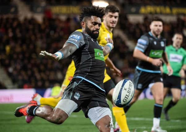 Niko Matawalu helped Glasgow turn things round in La Rochelle. Picture: AFP/Getty