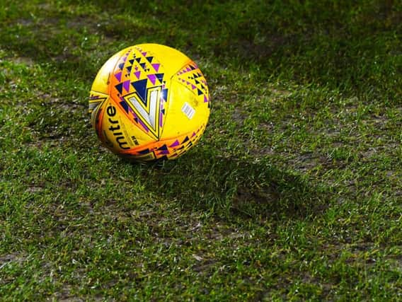 A general view of the Tynecastle pitch ahead of kick-off