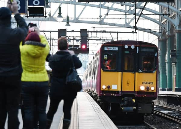 ScotRail chiefs on a farewell tour for one of its retiring train fleets were said to be unperturbed by the impending announcement. Picture: John Devlin