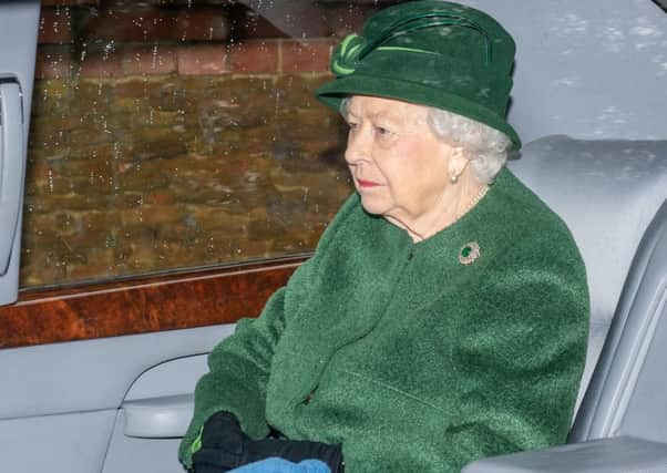 Queen Elizabeth II leaves after attending a church service at St Mary Magdalene Church in Sandringham, Norfolk. (Picture: Joe Giddens/PA Wire)