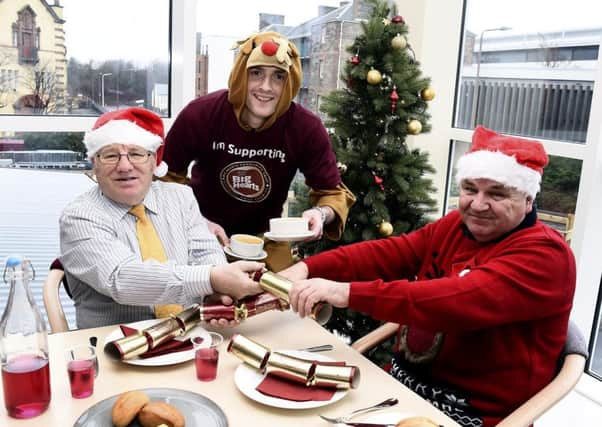 Diners enjoy the Christmas Day Hearts Christmas lunch last year. Picture: Lisa Ferguson