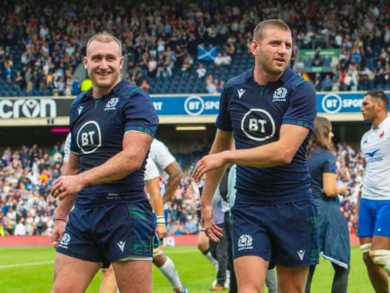 Stuart Hogg and Finn Russell are the two Scots in the running for the prestigious European player of the year award. Picture: SRU/SNS