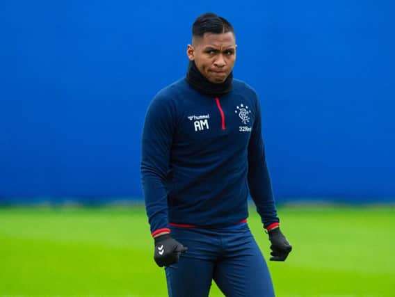 Frustrated: Alfredo Morelos