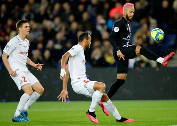 Neymar may be hard to love but hes the present days ultimate tanner-ba entertainer on the pitch. Photograph: Christophe Ena/AP