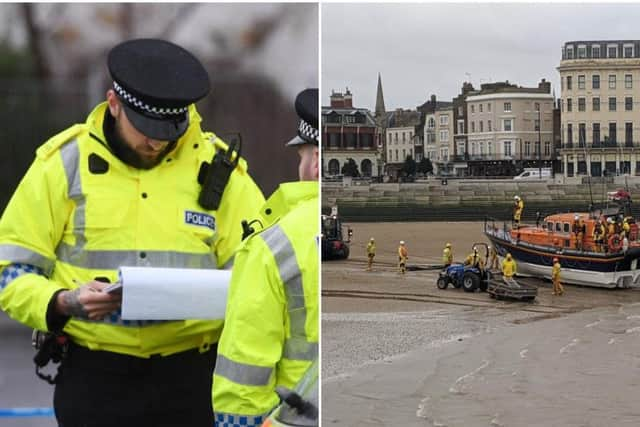 Lifeboats and the coastguard helicopter had been scouring the sea near Margate Harbour after reports of a man overboard, HM Coastguard said    picture: PA