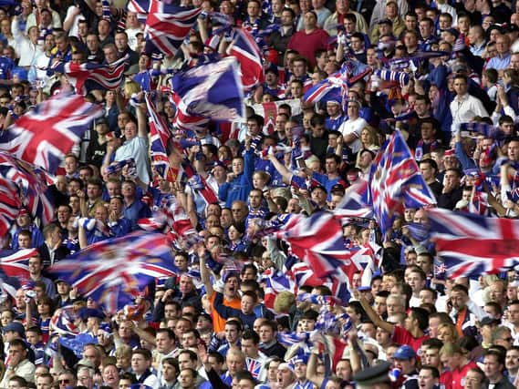 Rangers fans at Hampden Park. Picture: TSPL