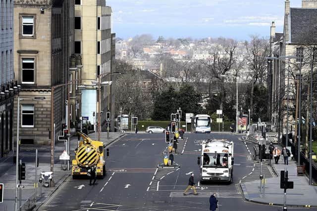 Edinburgh City Council is the first in Scotland to unveil its plans to reshape streets post-lockdown. Picture: Lisa Ferguson.